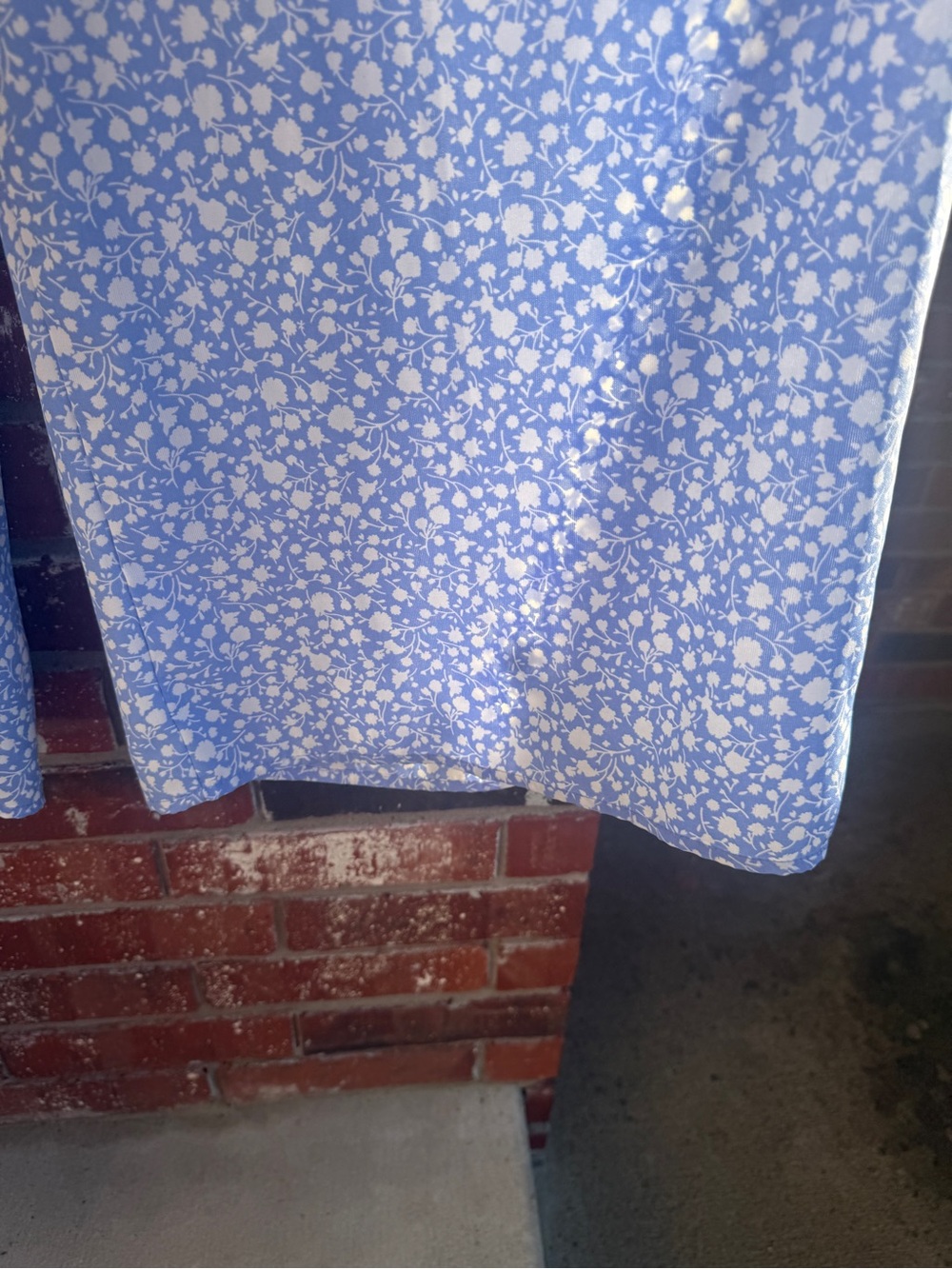 Sienna Sky Smocked Waist Light Blue Floral Wide Leg Pants - Picture 8 of 8
